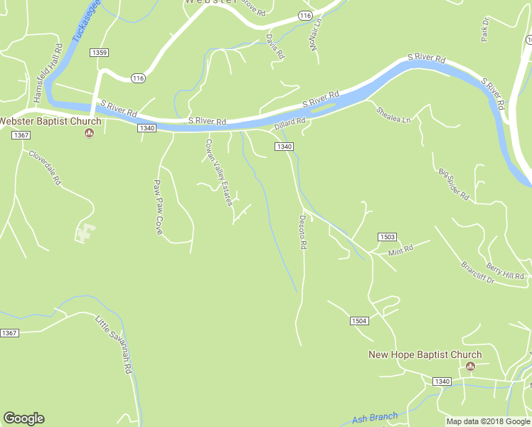 map of restaurants, bars, coffee shops, grocery stores, and more near 59 Clipper Hill in Sylva
