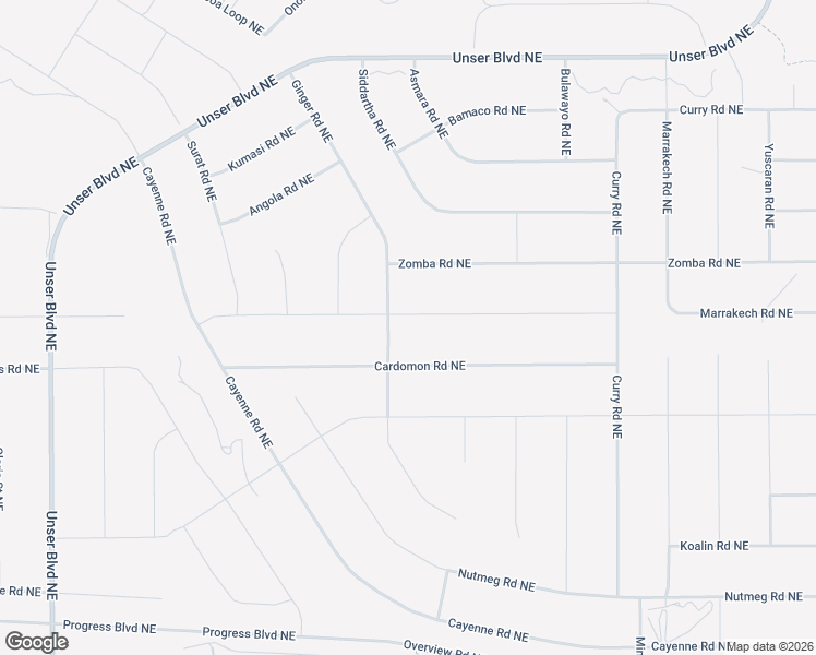 map of restaurants, bars, coffee shops, grocery stores, and more near 2700 Samarkand Drive Northeast in Rio Rancho