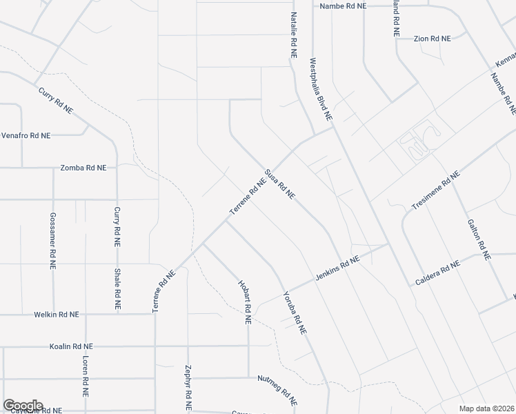 map of restaurants, bars, coffee shops, grocery stores, and more near Woden Road Northeast in Rio Rancho