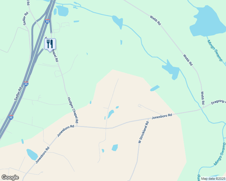 map of restaurants, bars, coffee shops, grocery stores, and more near 303 Ashley Dawn Lane in Dunn