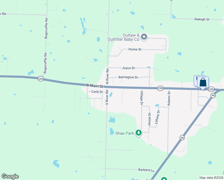 map of restaurants, bars, coffee shops, grocery stores, and more near 5 Katie Court in Lavaca