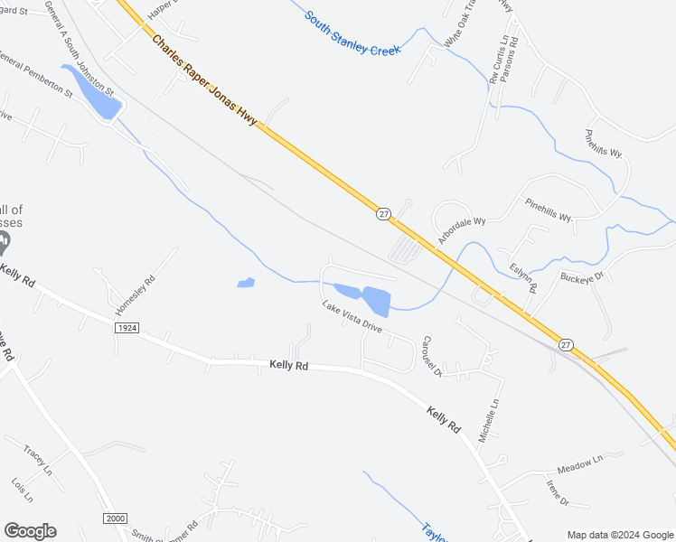 map of restaurants, bars, coffee shops, grocery stores, and more near 2304 Lake Vista Drive in Mount Holly