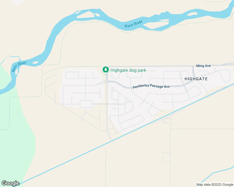 map of restaurants, bars, coffee shops, grocery stores, and more near 2025 Delamere Street in Bakersfield