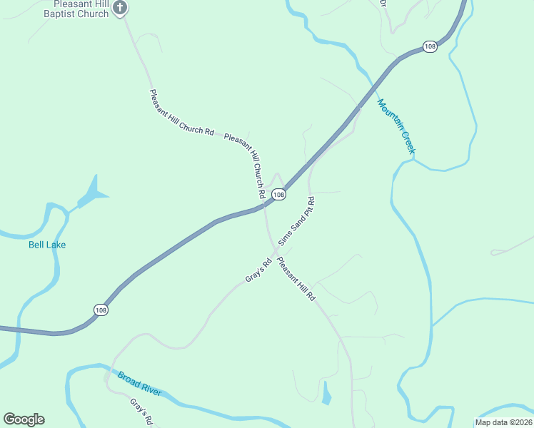 map of restaurants, bars, coffee shops, grocery stores, and more near 2151 North Carolina 108 in Rutherfordton