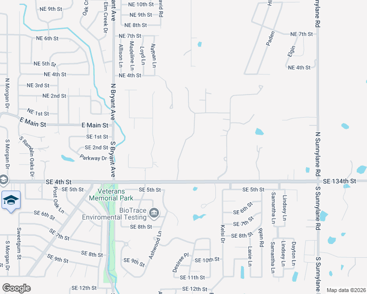 map of restaurants, bars, coffee shops, grocery stores, and more near 301 South Riverside Drive in Moore