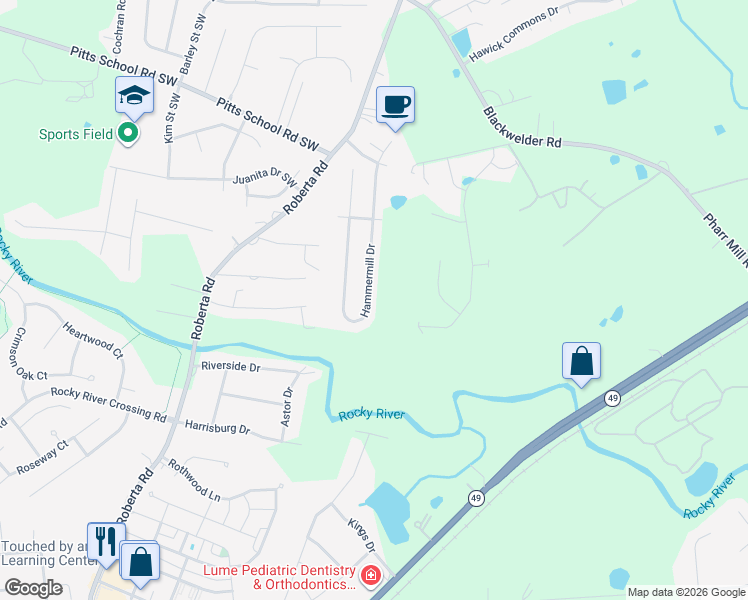 map of restaurants, bars, coffee shops, grocery stores, and more near 5560 Hammermill Drive in Harrisburg
