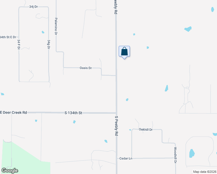 map of restaurants, bars, coffee shops, grocery stores, and more near 13101 South Peebly Road in Oklahoma City