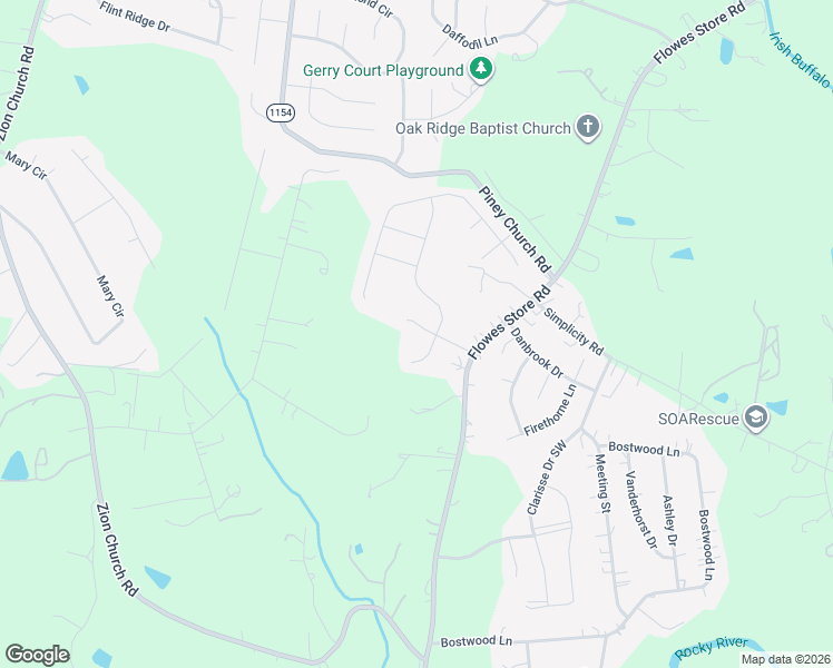 map of restaurants, bars, coffee shops, grocery stores, and more near 1045 Jeffrey Court Southwest in Concord