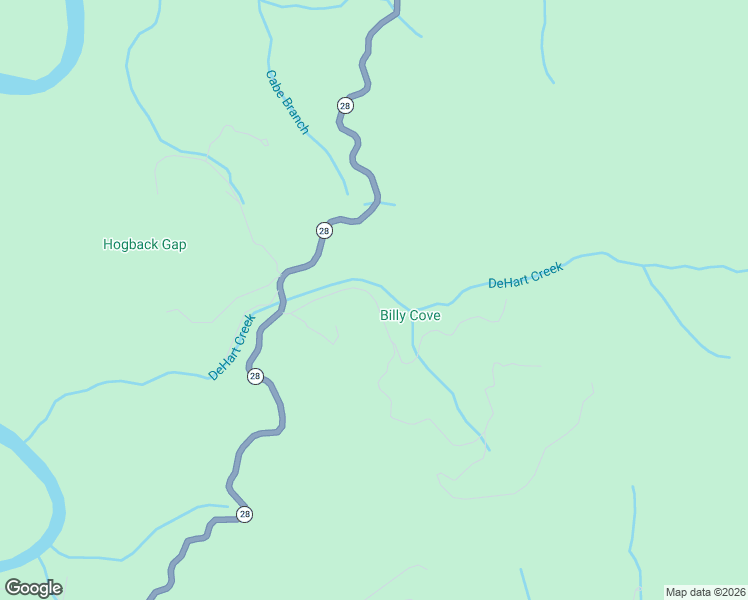 map of restaurants, bars, coffee shops, grocery stores, and more near 217 Old Brush Creek Road in Bryson City