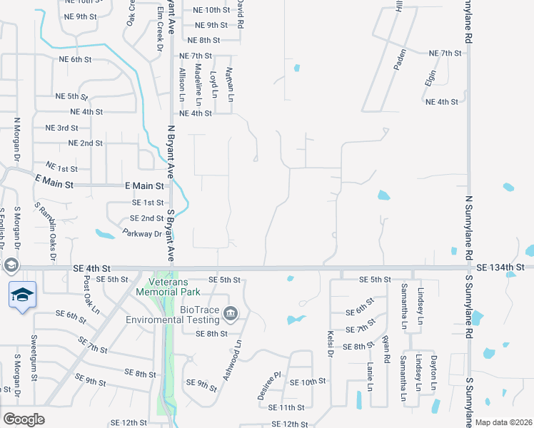 map of restaurants, bars, coffee shops, grocery stores, and more near 301 South Riverside Drive in Moore