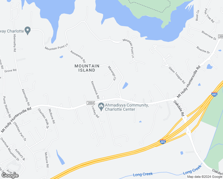 map of restaurants, bars, coffee shops, grocery stores, and more near 5501 Marengo Circle in Charlotte