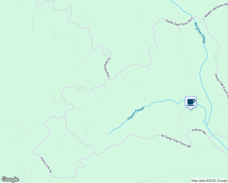 map of restaurants, bars, coffee shops, grocery stores, and more near 93 Harris Court in Mill Spring
