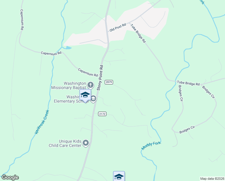map of restaurants, bars, coffee shops, grocery stores, and more near 105 Como Drive in Shelby