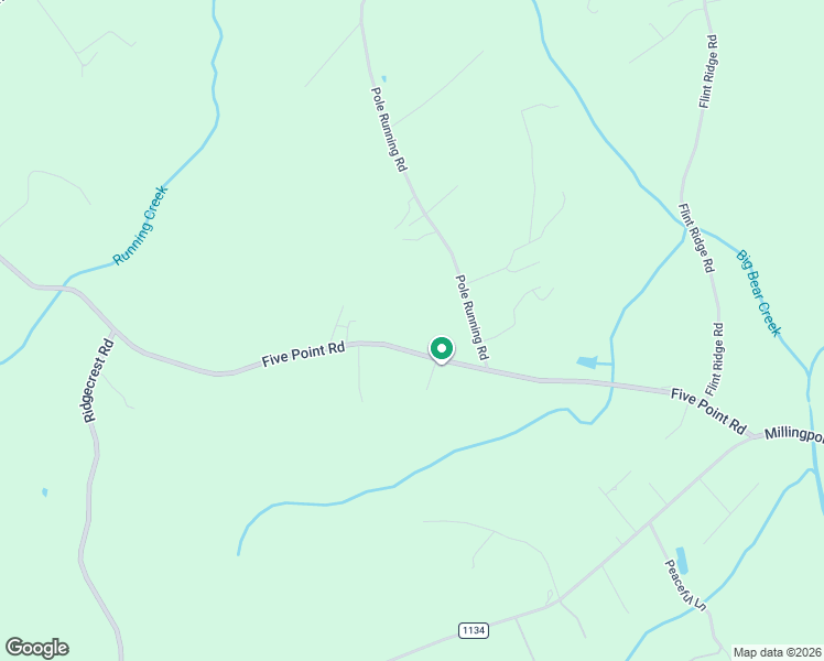 map of restaurants, bars, coffee shops, grocery stores, and more near 16639 Five Point Road in Locust