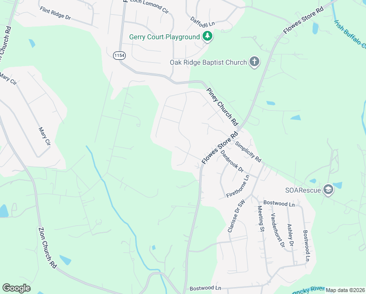 map of restaurants, bars, coffee shops, grocery stores, and more near 1045 Jeffrey Court Southwest in Concord