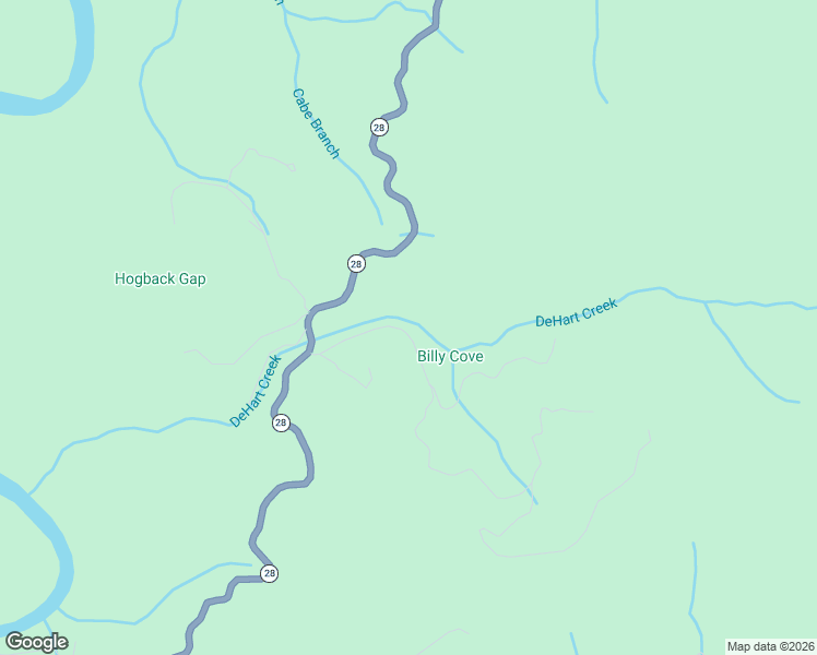 map of restaurants, bars, coffee shops, grocery stores, and more near 217 Old Brush Creek Road in Bryson City