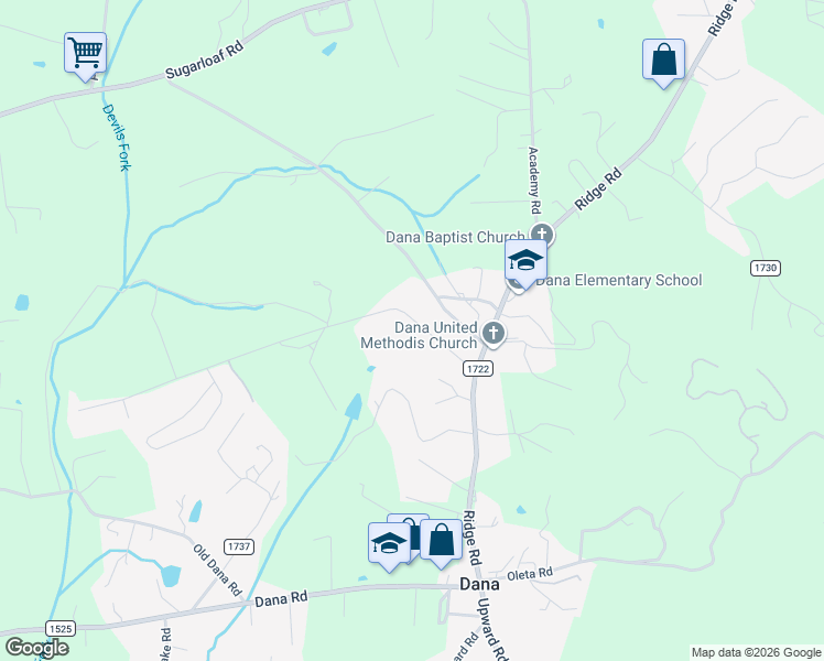 map of restaurants, bars, coffee shops, grocery stores, and more near 159 Lytle Road in Hendersonville