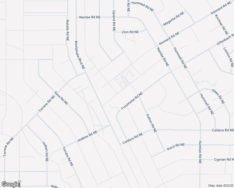 map of restaurants, bars, coffee shops, grocery stores, and more near Villanelle Road Northeast in Rio Rancho