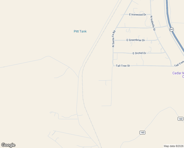 map of restaurants, bars, coffee shops, grocery stores, and more near 5999 Pittank Road in Williams