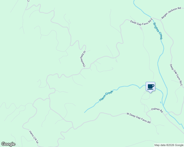 map of restaurants, bars, coffee shops, grocery stores, and more near 93 Harris Court in Mill Spring