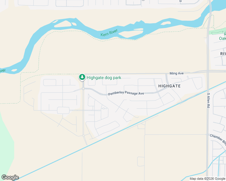 map of restaurants, bars, coffee shops, grocery stores, and more near 13921 Pemberley Passage Avenue in Bakersfield