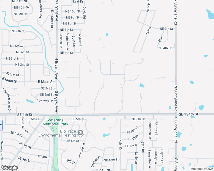 map of restaurants, bars, coffee shops, grocery stores, and more near 204 South Riverside Drive in Moore