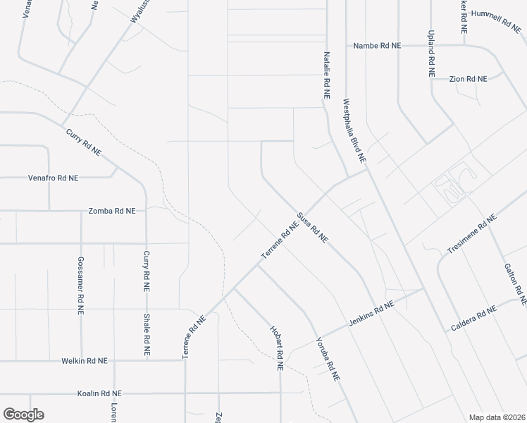 map of restaurants, bars, coffee shops, grocery stores, and more near 4813 Susa Road Northeast in Rio Rancho