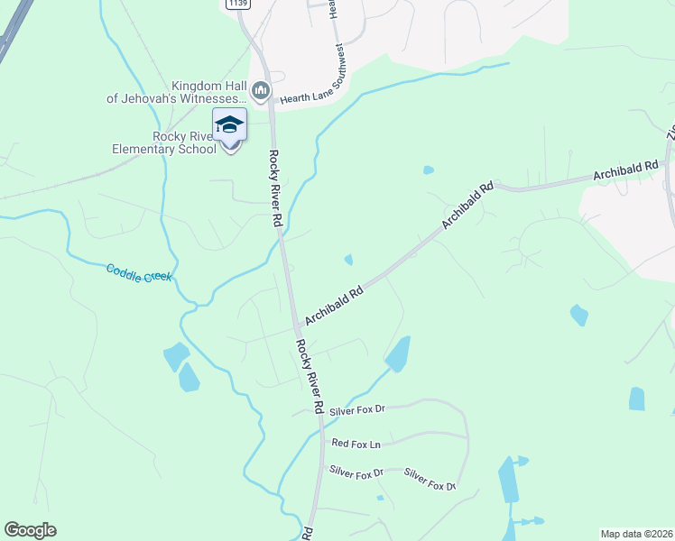map of restaurants, bars, coffee shops, grocery stores, and more near 910 Archibald Road in Concord