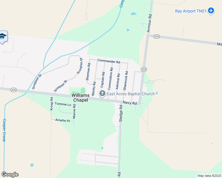 map of restaurants, bars, coffee shops, grocery stores, and more near 7754 Commodore Road in Millington