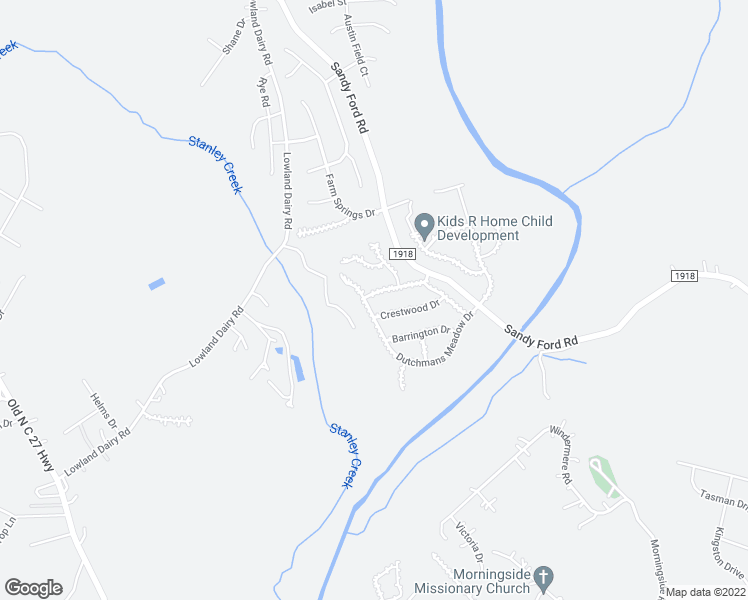 map of restaurants, bars, coffee shops, grocery stores, and more near 145 Rhyne Springs Road in Mount Holly