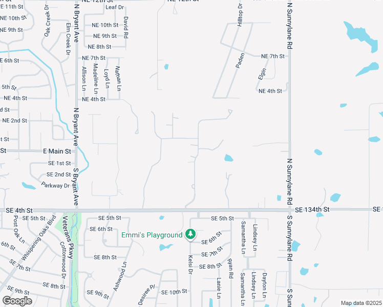 map of restaurants, bars, coffee shops, grocery stores, and more near 308 South Olde Bridge Road in Moore