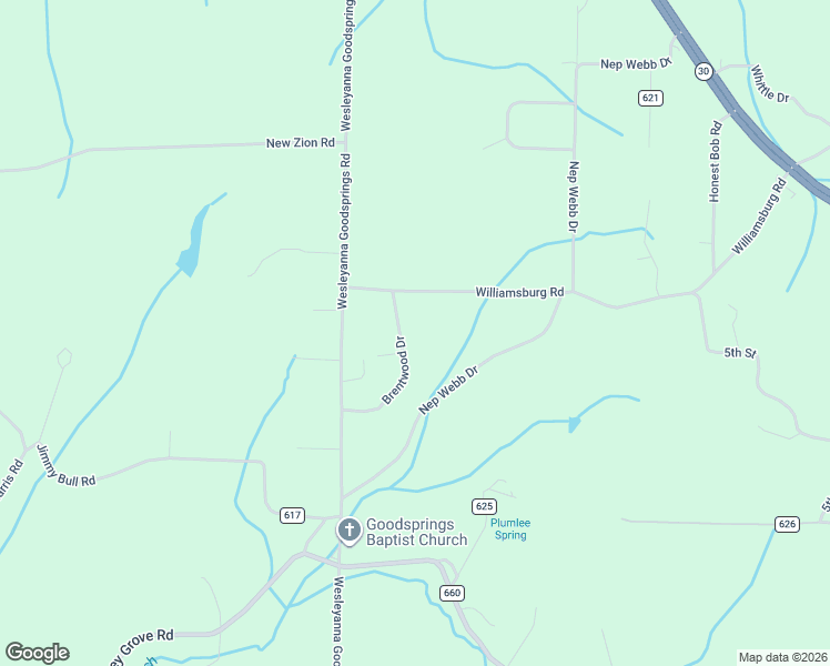 map of restaurants, bars, coffee shops, grocery stores, and more near 114 County Road 650 in Etowah