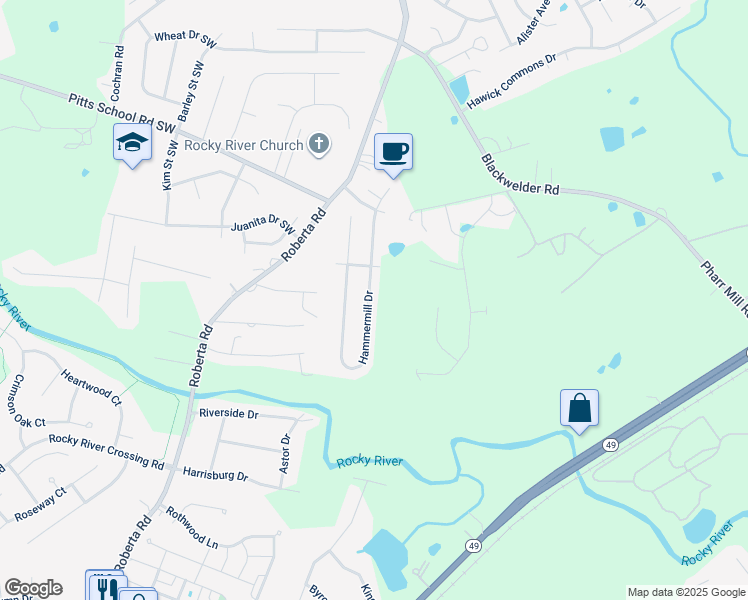 map of restaurants, bars, coffee shops, grocery stores, and more near 5529 Hammermill Drive in Harrisburg