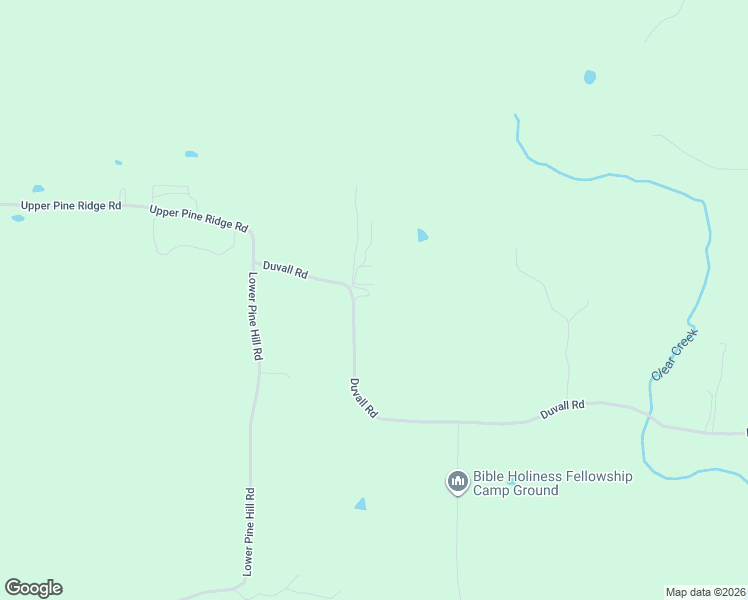 map of restaurants, bars, coffee shops, grocery stores, and more near 1824 Duvall Road in Russellville