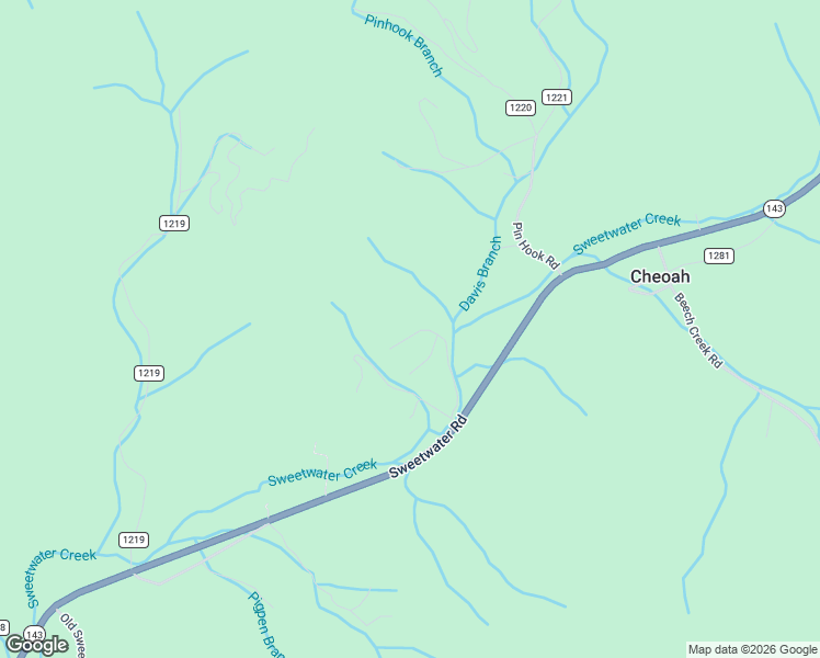 map of restaurants, bars, coffee shops, grocery stores, and more near 296 Sweeten Creek Road in Robbinsville