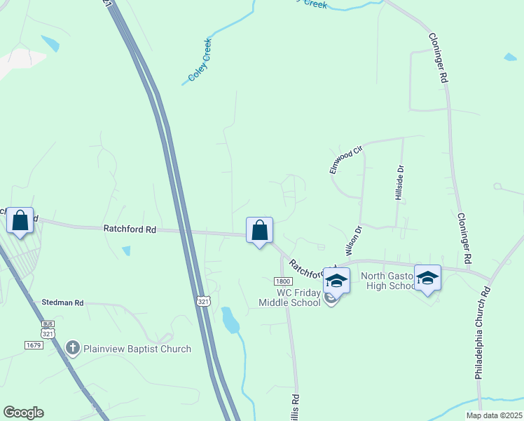 map of restaurants, bars, coffee shops, grocery stores, and more near 109 Hooper Hill Road in Dallas