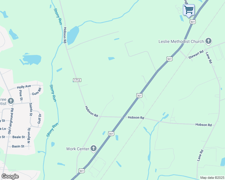 map of restaurants, bars, coffee shops, grocery stores, and more near 2243 Hobson Road in Dunn