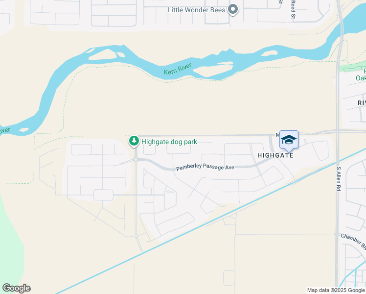 map of restaurants, bars, coffee shops, grocery stores, and more near 14113 Barbon Beck Avenue in Bakersfield