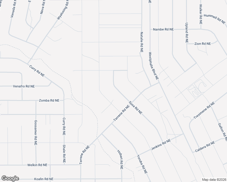 map of restaurants, bars, coffee shops, grocery stores, and more near 4813 Susa Road Northeast in Rio Rancho