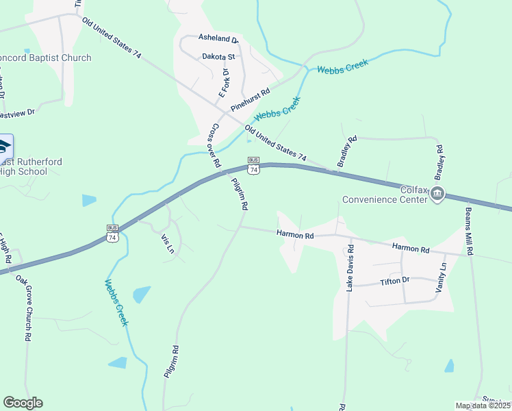 map of restaurants, bars, coffee shops, grocery stores, and more near 181 Pilgrim Road in Bostic