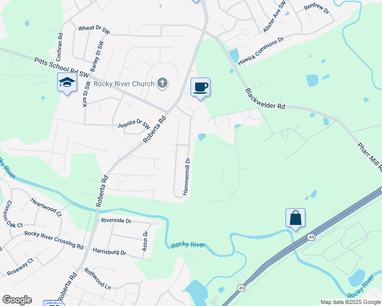 map of restaurants, bars, coffee shops, grocery stores, and more near 5513 Hammermill Drive in Harrisburg