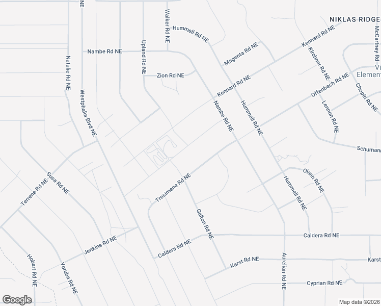 map of restaurants, bars, coffee shops, grocery stores, and more near Ferris Road Northeast in Rio Rancho