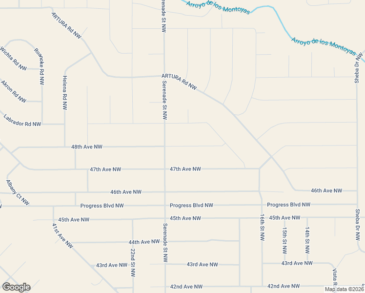 map of restaurants, bars, coffee shops, grocery stores, and more near 48th Avenue Northwest in Rio Rancho