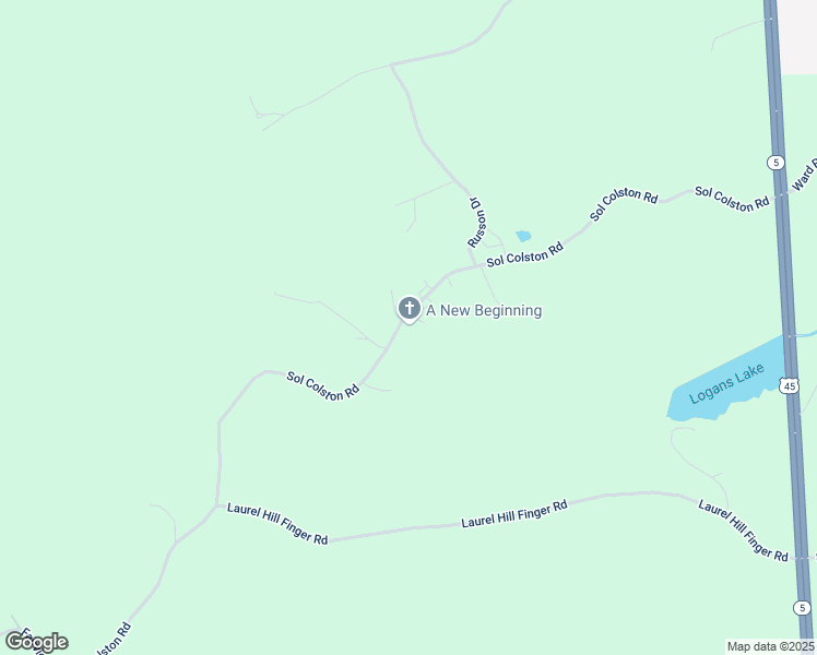 map of restaurants, bars, coffee shops, grocery stores, and more near 854 Russon Drive in Finger