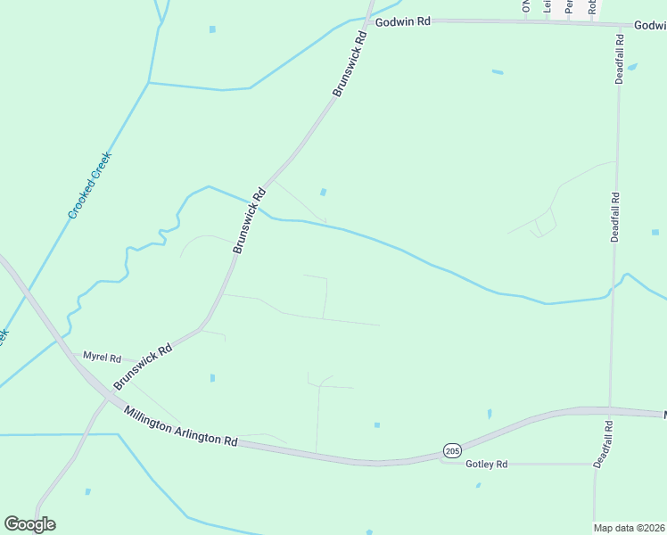 map of restaurants, bars, coffee shops, grocery stores, and more near 9480-9500 Bolton Estates Road in Millington