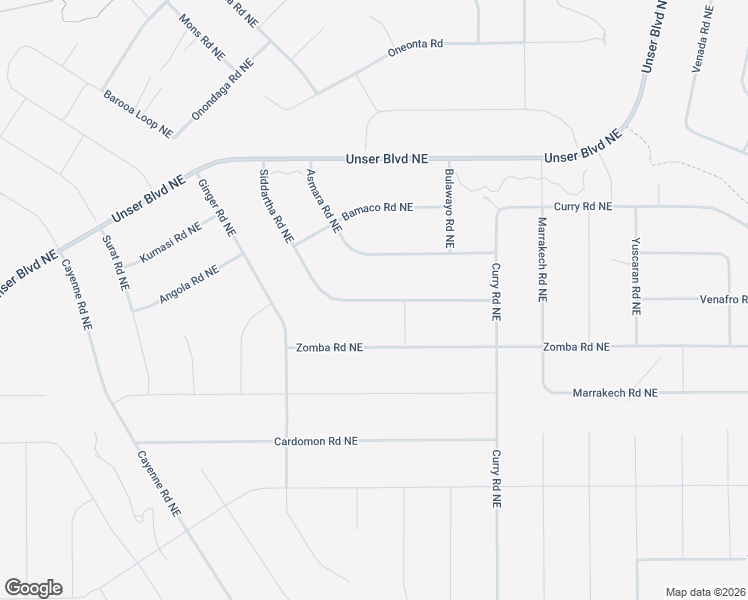 map of restaurants, bars, coffee shops, grocery stores, and more near Siddartha Road Northeast in Rio Rancho