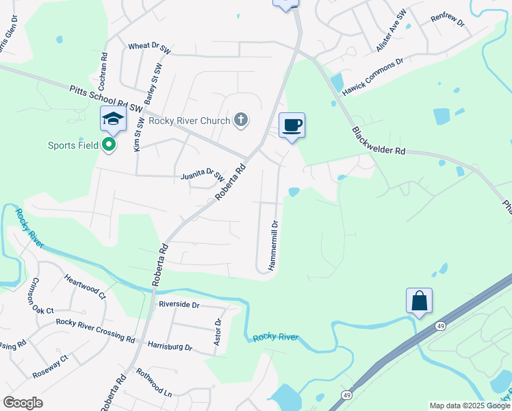 map of restaurants, bars, coffee shops, grocery stores, and more near 5685 Hammermill Drive in Harrisburg