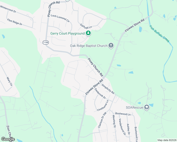 map of restaurants, bars, coffee shops, grocery stores, and more near 5711 Saint Adriens Way in Concord