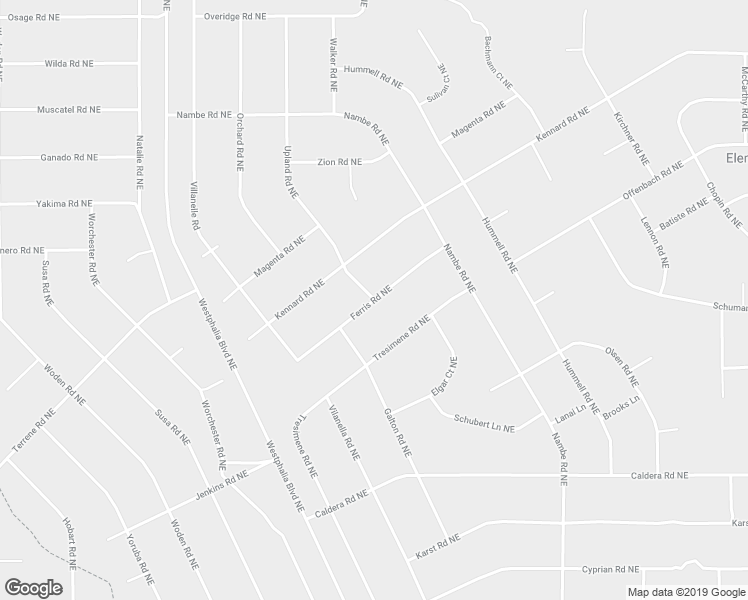 map of restaurants, bars, coffee shops, grocery stores, and more near Ferris Road Northeast in Rio Rancho