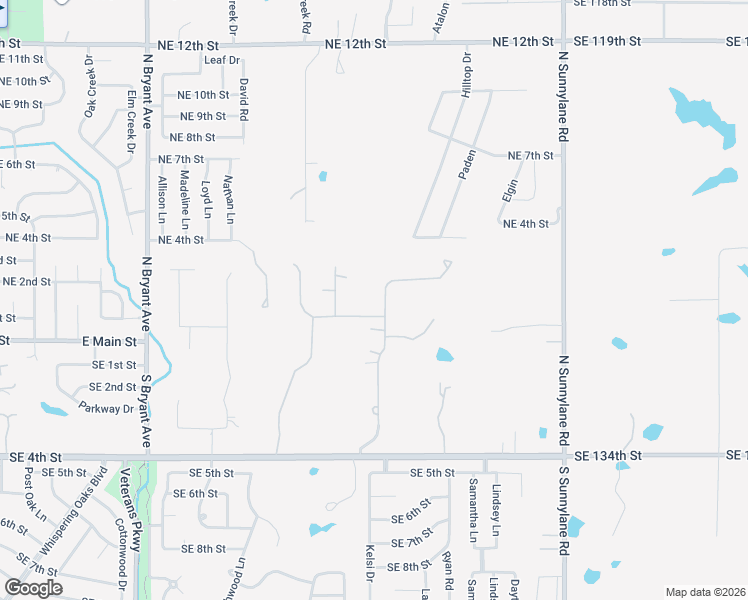 map of restaurants, bars, coffee shops, grocery stores, and more near 110 North Olde Bridge Road in Moore